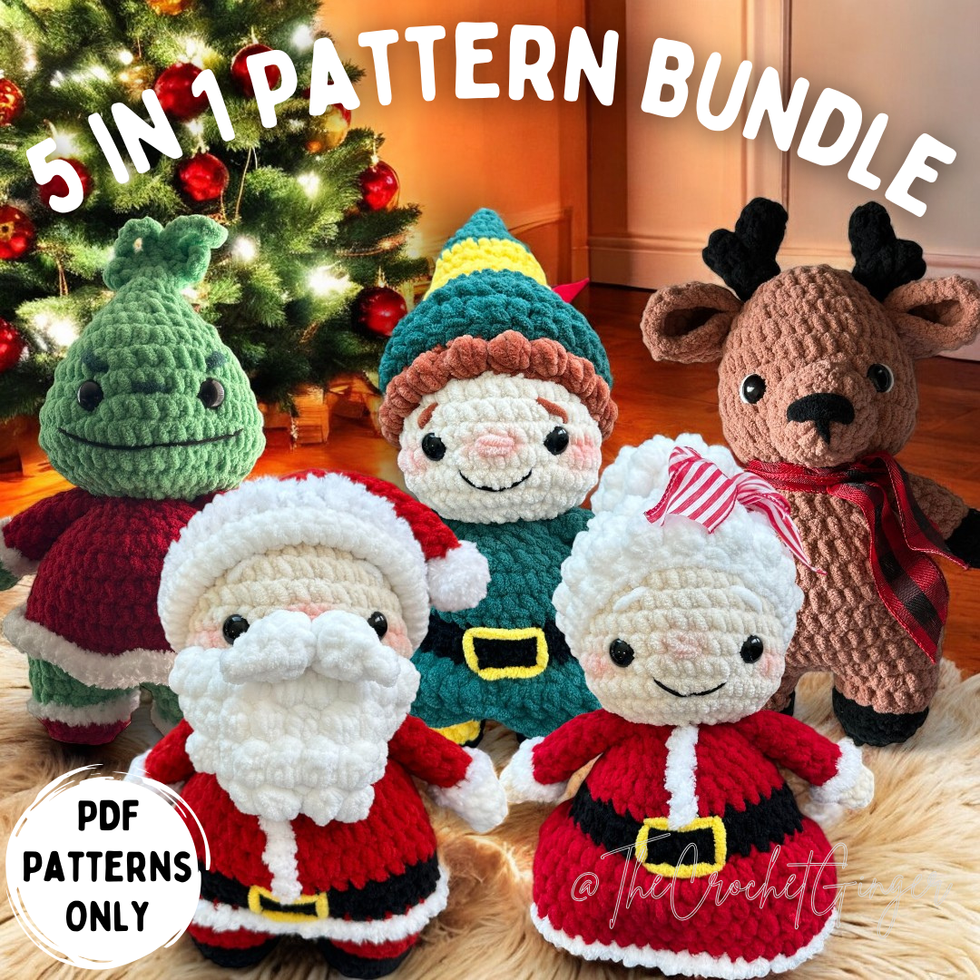 5 in 1 Christmas Bundle || Digital Crochet Patterns