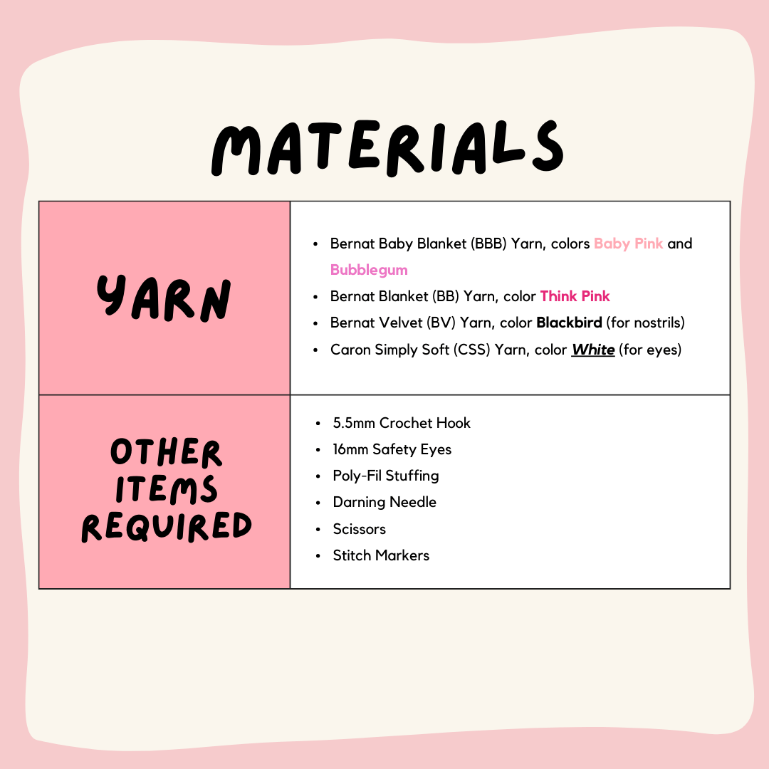 Ziggy The Piggy Dragon || Digital Crochet Pattern