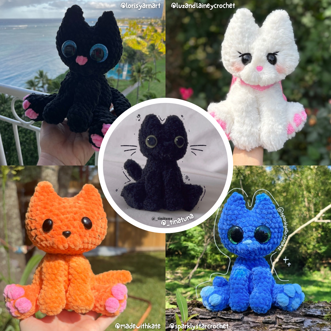 Crochet Kitty || Digital Crochet Pattern – TheCrochetGinger