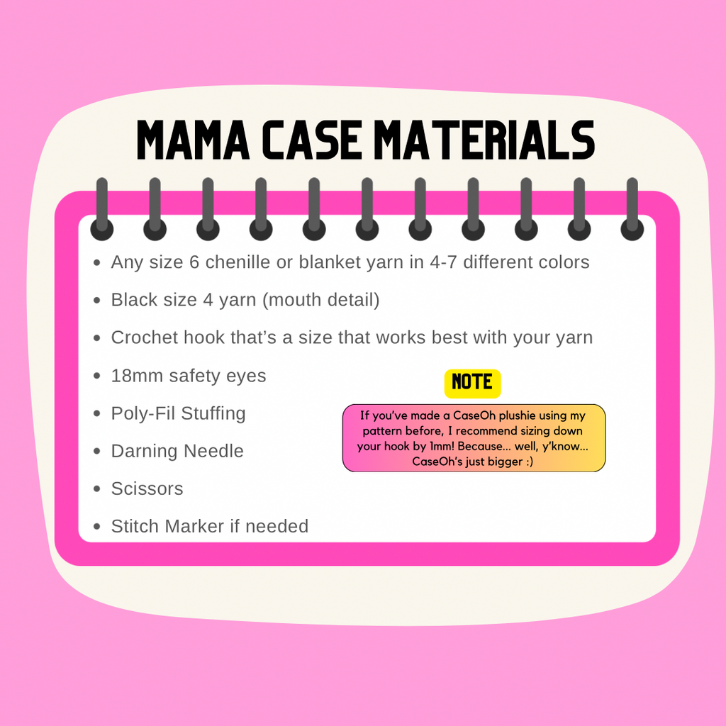 2 in 1 - CaseOh & Mama Case || Digital Crochet Patterns