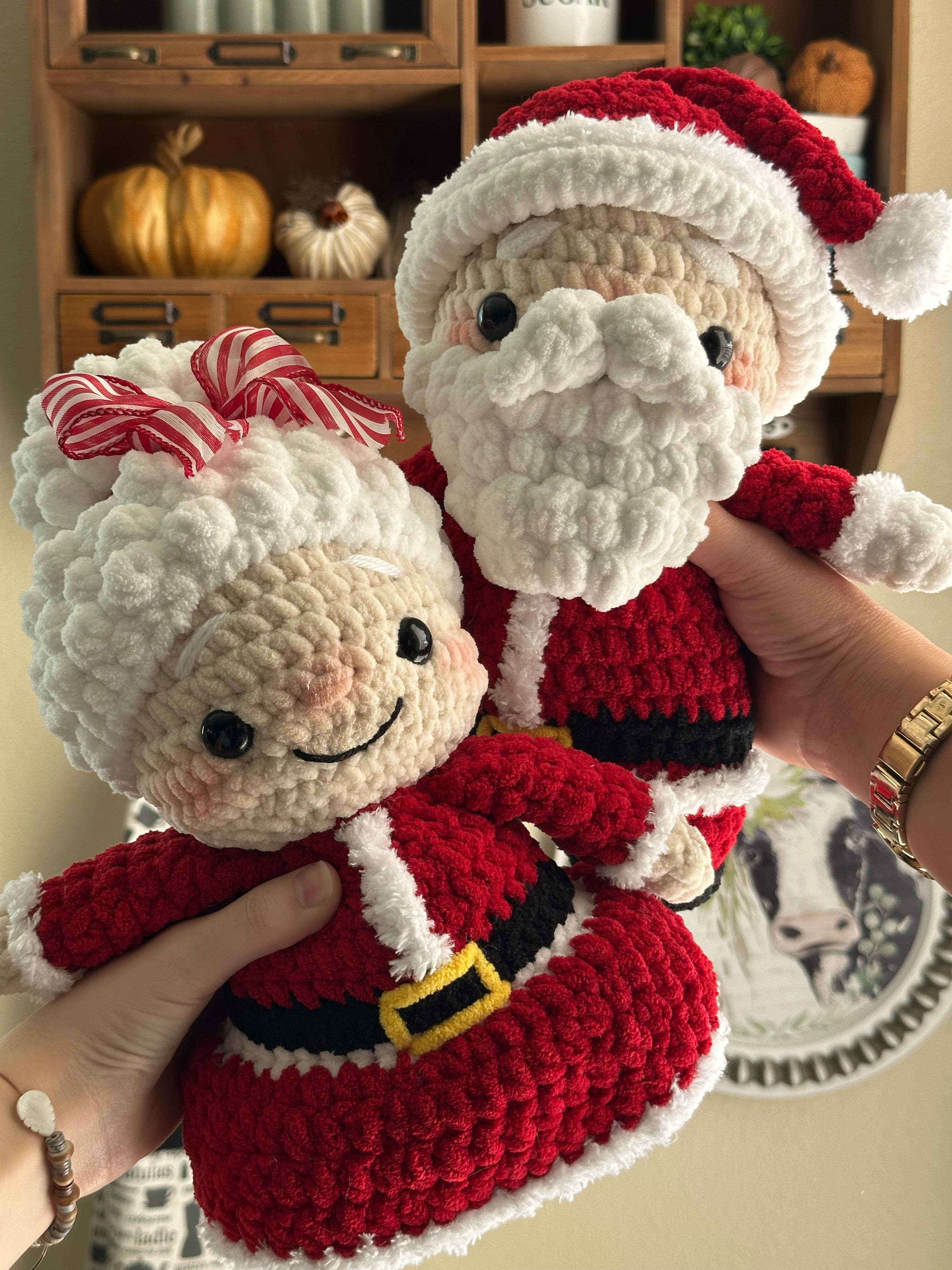 2 in 1 - Santa & Mrs. Claus || Digital Crochet Patterns