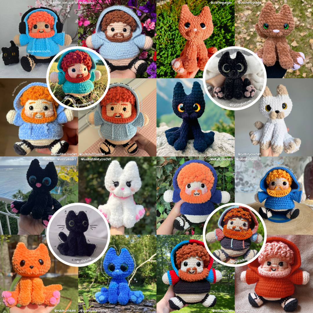 2 in 1 - Kitty & CaseOh || Digital Crochet Patterns