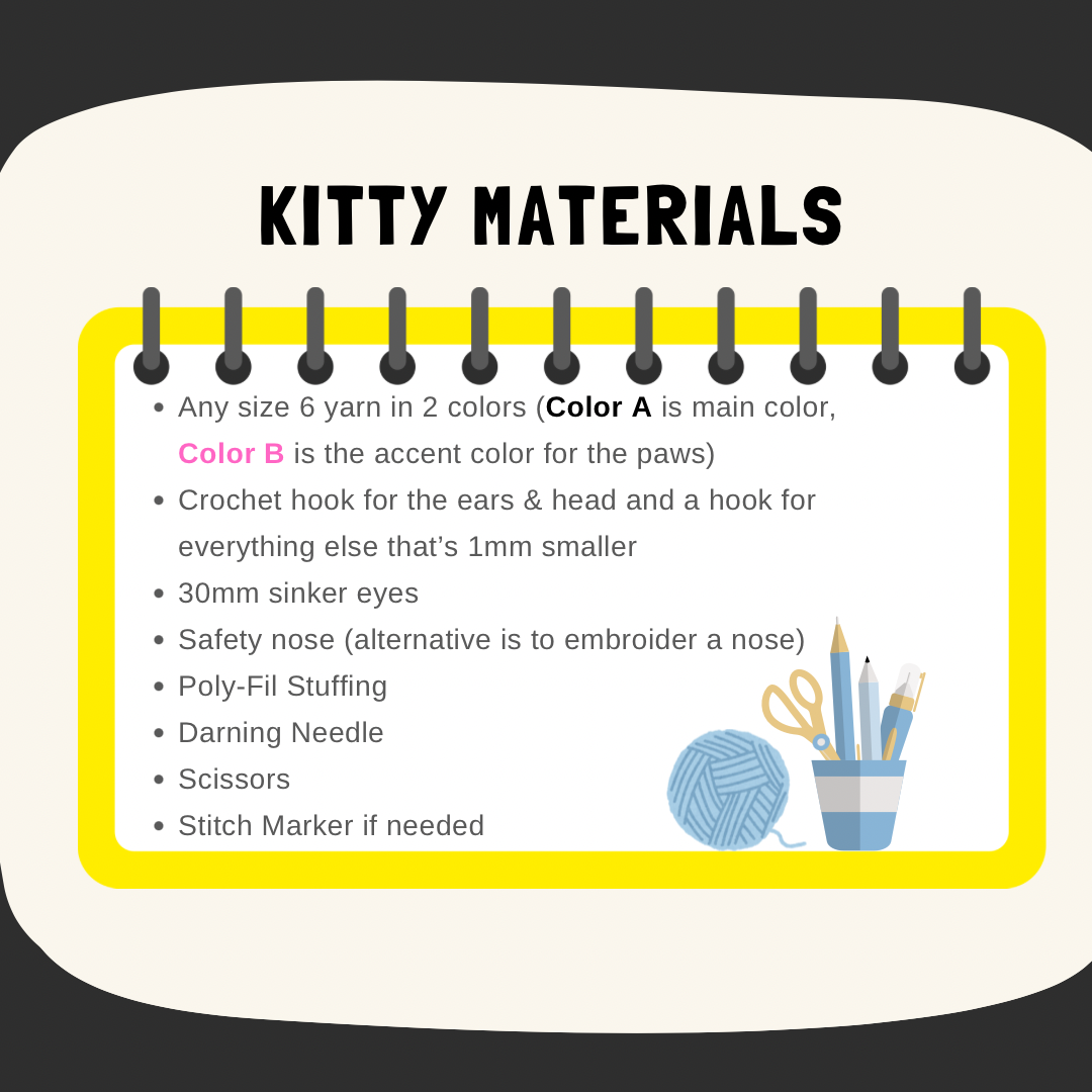 2 in 1 - Kitty & CaseOh || Digital Crochet Patterns