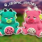 Ziggy The Piggy Dragon || Digital Crochet Pattern