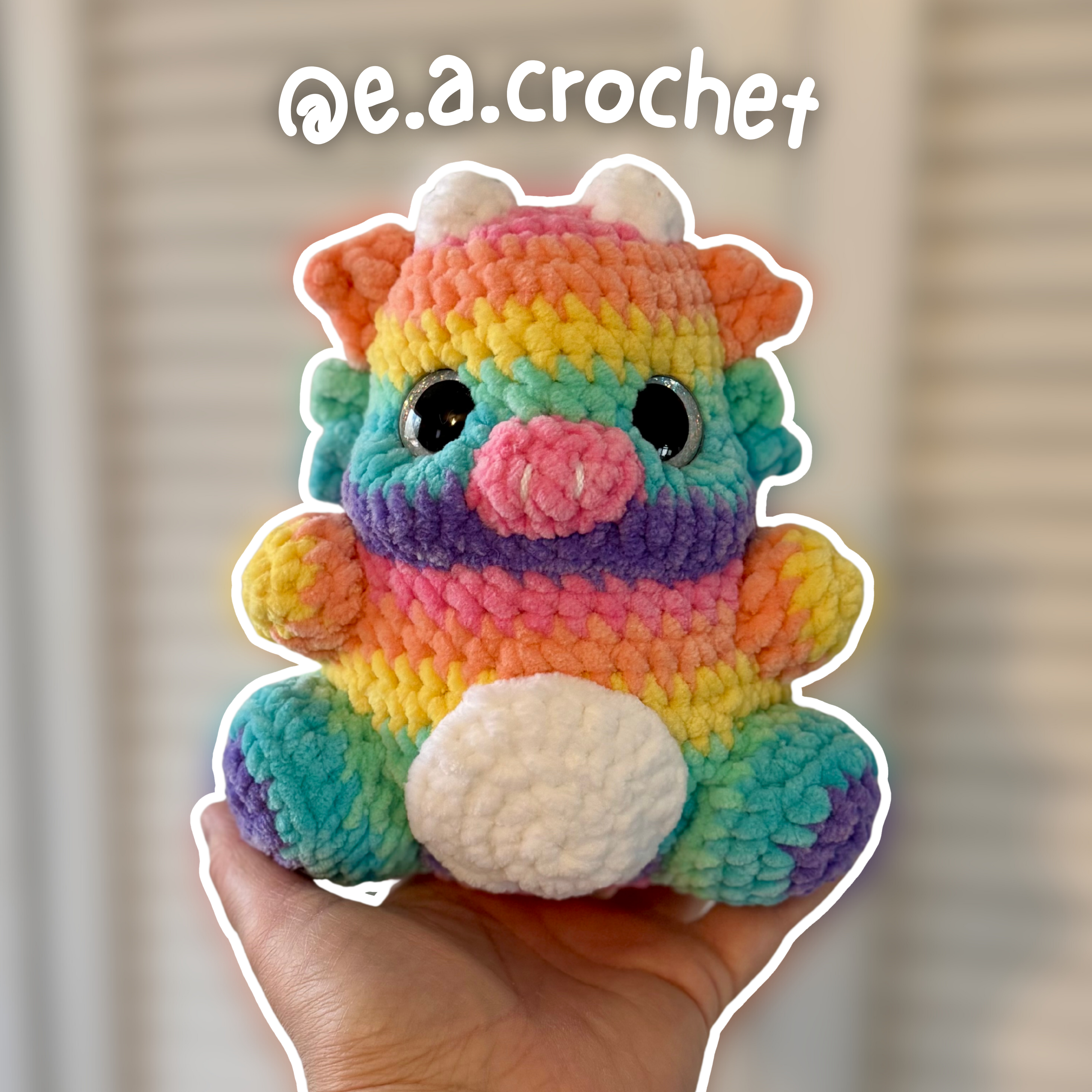 Ziggy The Piggy Dragon || Digital Crochet Pattern
