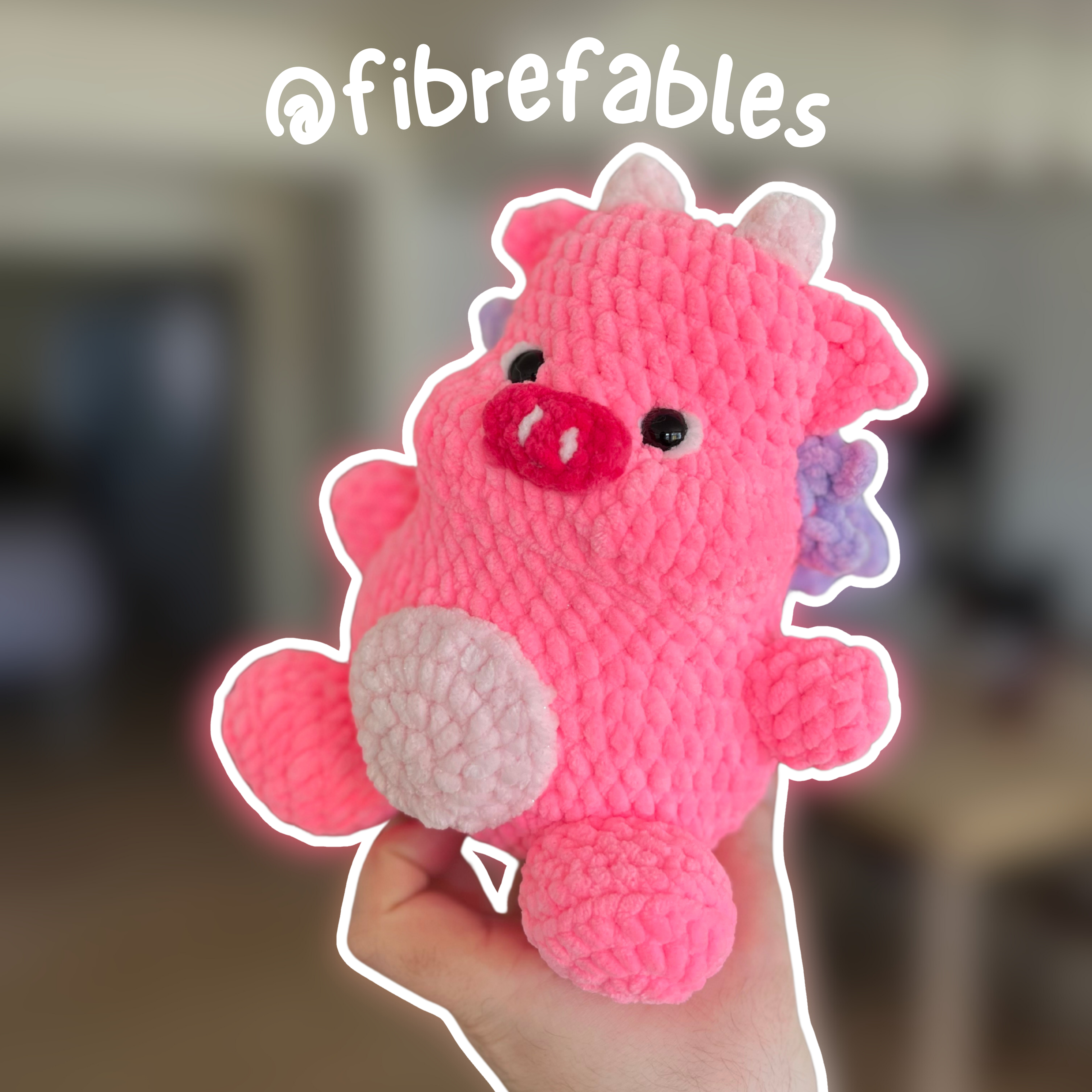 Ziggy The Piggy Dragon || Digital Crochet Pattern