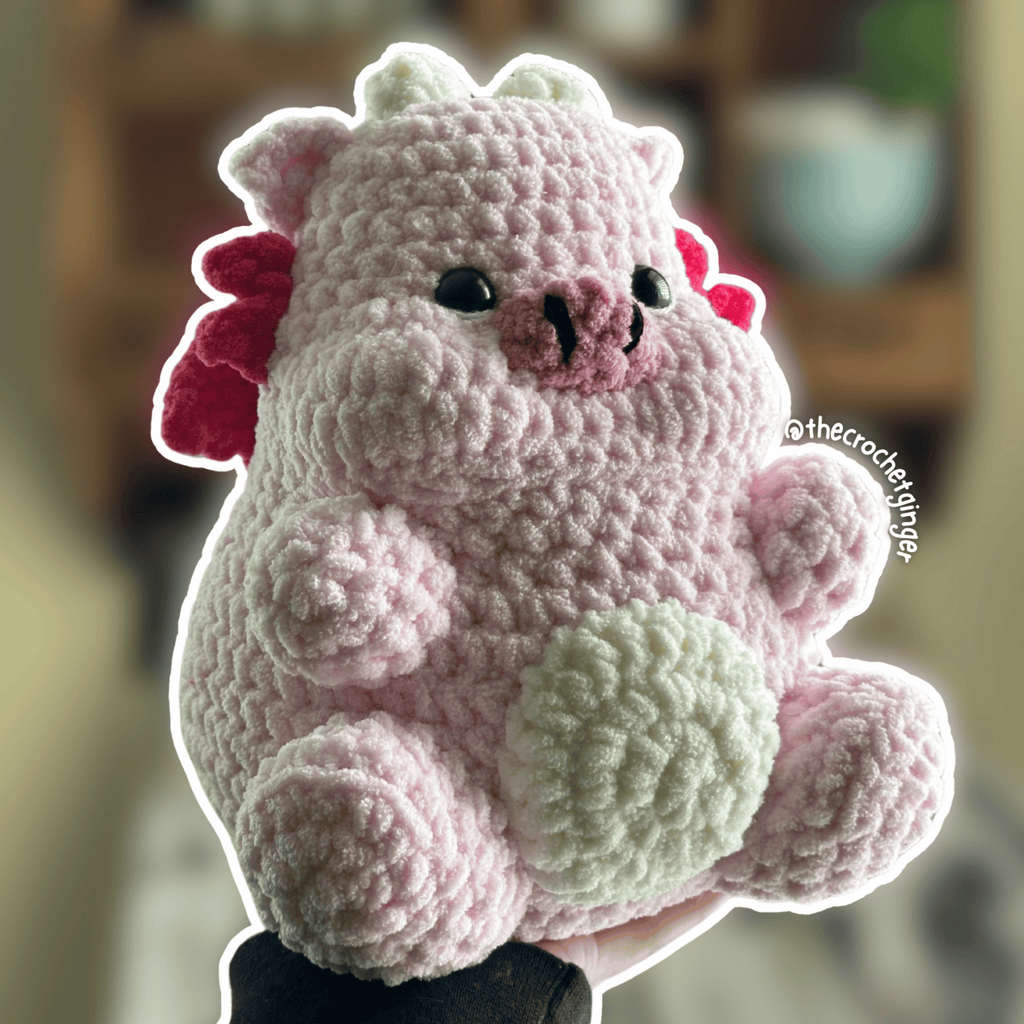 Ziggy The Piggy Dragon || Digital Crochet Pattern